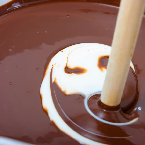 Melted chocolate — Stock Photo, Image