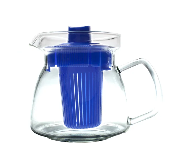 Empty glass teapot — Stock Photo, Image