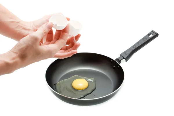 Craquer un œuf — Photo
