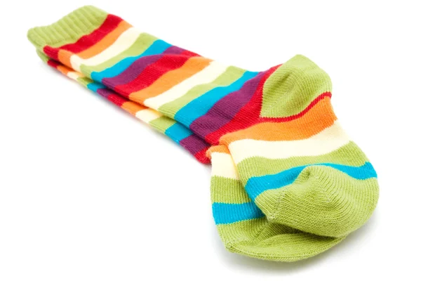 Child's striped socks — Stock Photo, Image