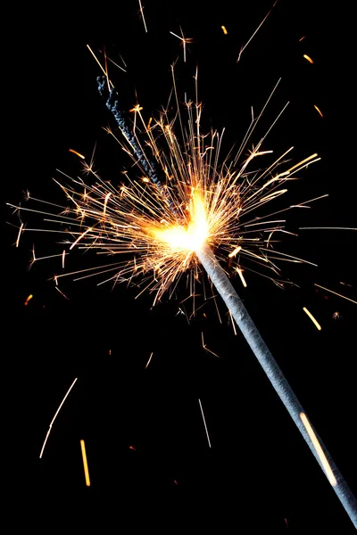 Nieuwjaar sparkler — Stockfoto