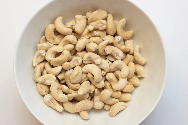 Nuts on white — Stock Photo, Image