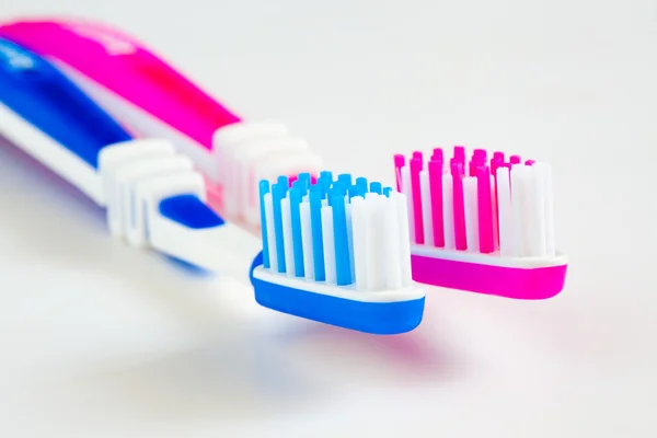カップル歯ブラシ — ストック写真