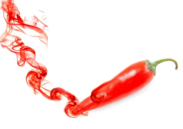 Peperoncino con fumo — Foto Stock