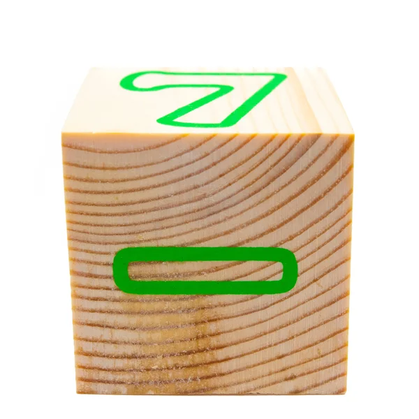 Cubo di legno — Foto Stock