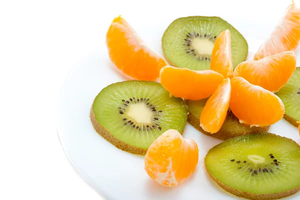 Mandarine und Kiwi — Stockfoto