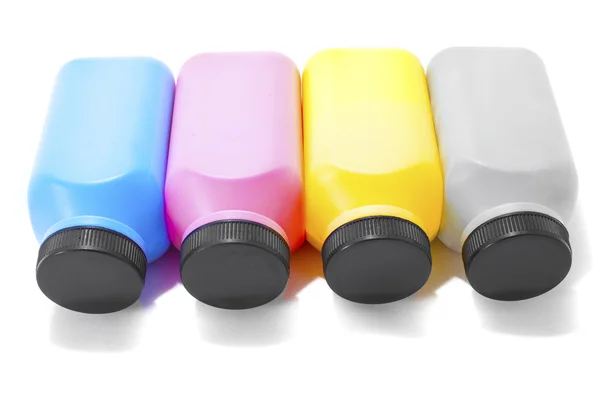 Color printer toner cans — Stock Photo, Image