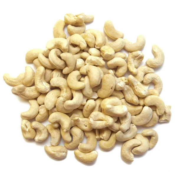 Nuts on white — Stock Photo, Image