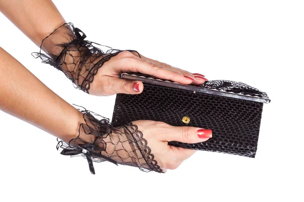 女性の手の財布 — ストック写真