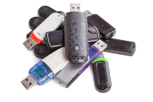 USB флэш-карты памяти — стоковое фото