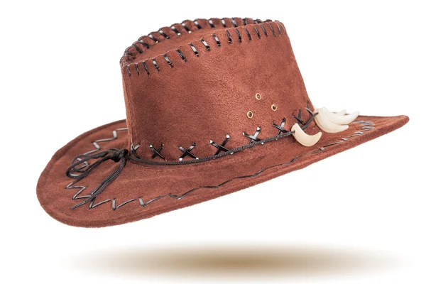 Chapéu de cowboy de couro — Fotografia de Stock