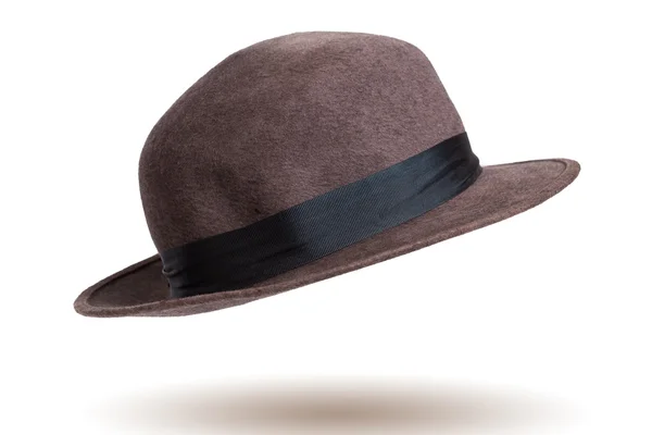 Stilfuld brun bowler hat - Stock-foto