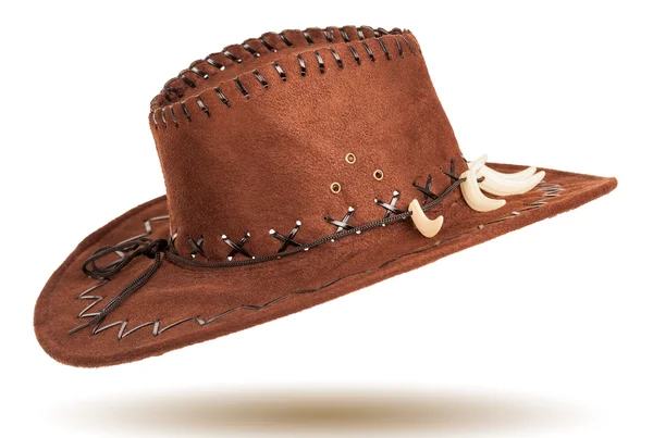 Bőr cowboy kalap — Stock Fotó