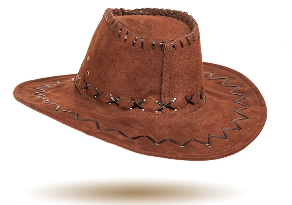 Sombrero de vaquero de cuero — Foto de Stock