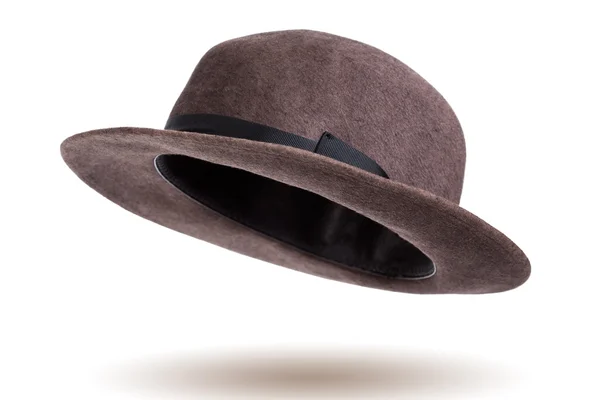 Stylowe melonik brązowy kapelusz — Zdjęcie stockowe