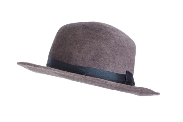 Стильний коричневий боулінг капелюх — стокове фото