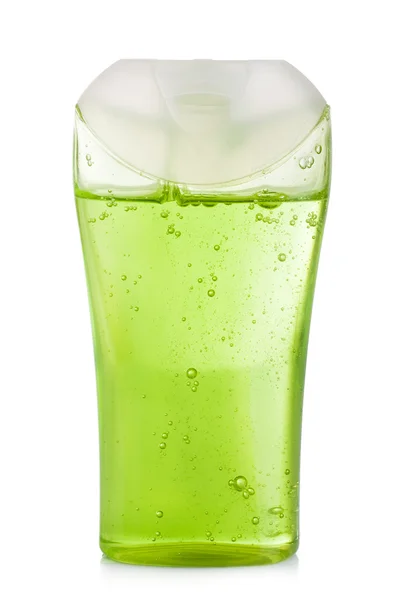 Zöld sampont palackot — Stock Fotó