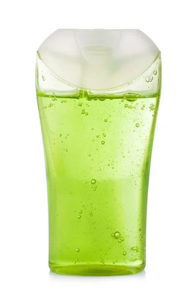 Green shampoo bottle — Stock Photo, Image