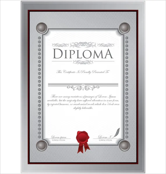 Certificate template — Stock Vector