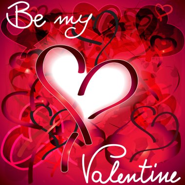 metin alanı olan kırmızı aşiret modern Kalpler