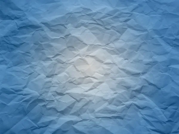 Skrynkligt papper i blå nyanser — Stock vektor