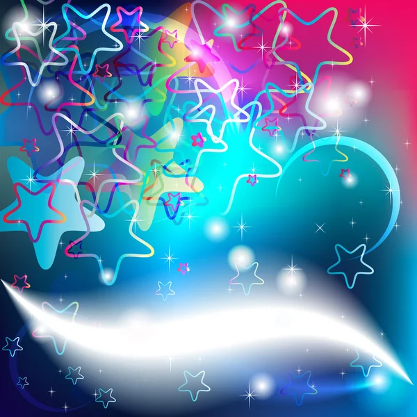 Stars Background for Party Cards and Christmas — Stock Vector