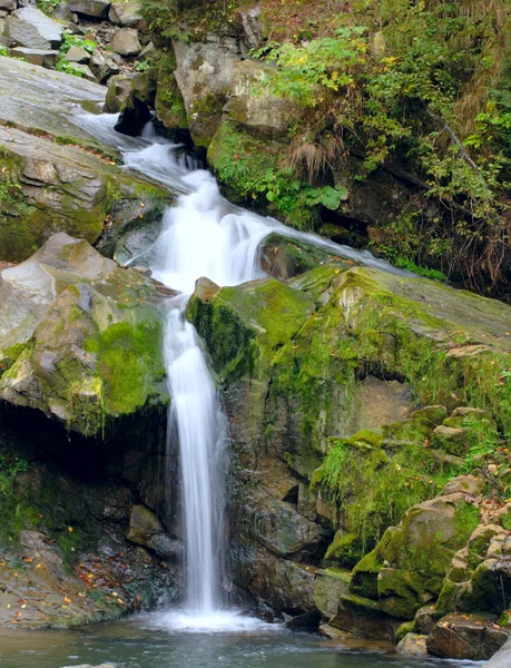 Podzimní vodopád v carpaty mountain Royalty Free Stock Obrázky