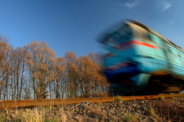 Trein in beweging — Stockfoto