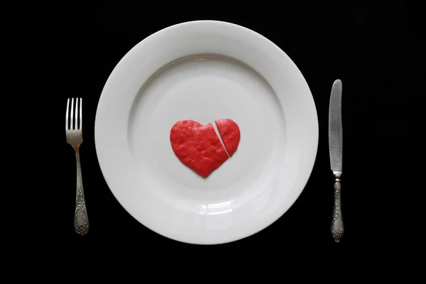 Eating of the human heart — Stock Photo, Image