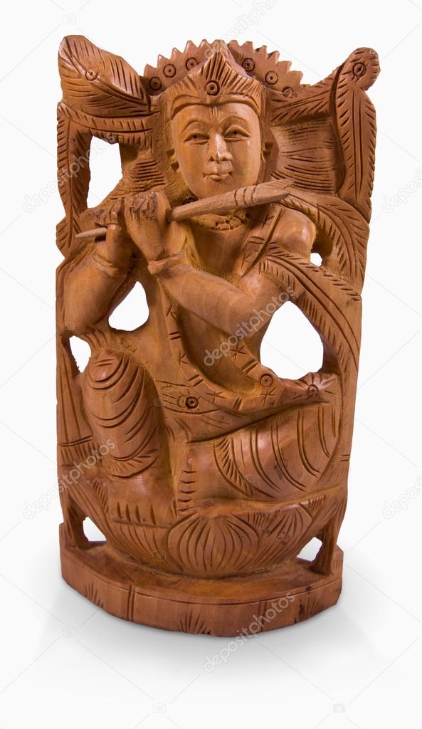 Hindu god Krishna playing the flute — Stock Photo © fotoecho 15797223