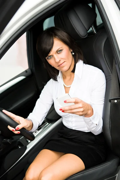 Driving girl — Stock Photo, Image