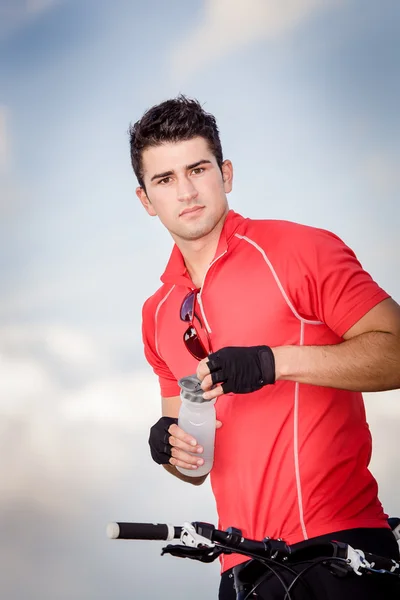 Cycling man — Stock Photo, Image