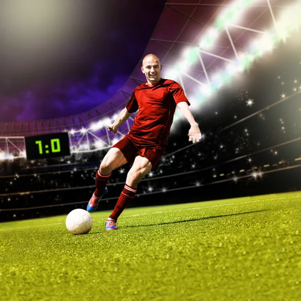 Gioco di calcio — Foto Stock