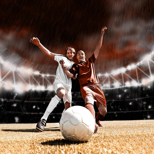 Fotbollsmatch — Stockfoto