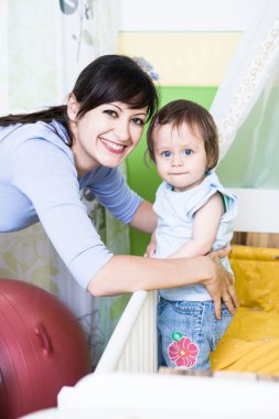 kadınla bir toddler