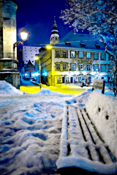 Coburg at night — Stock Photo, Image