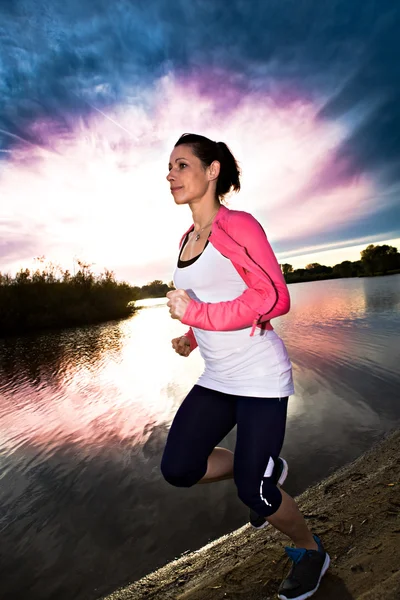Jogging woman — Stock Photo, Image