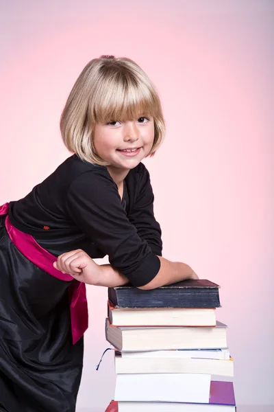 First grade girl — Stock Photo, Image