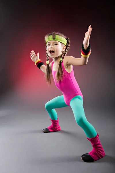 Little Fitness Girl — Stock Photo, Image