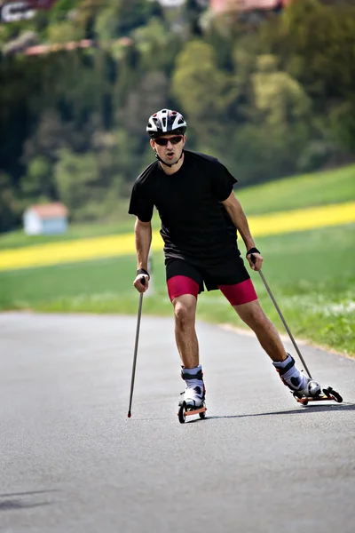 Ski à roulettes — Photo