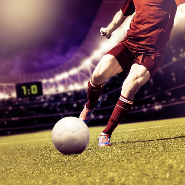 Gioco di calcio — Foto Stock