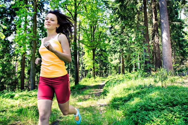 Joggen vrouw — Stockfoto