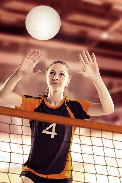 Volleybal meisje — Stockfoto