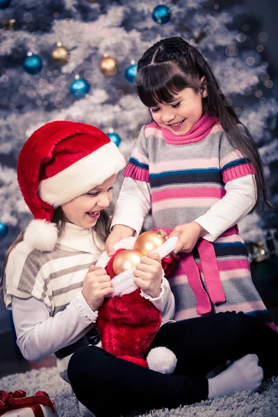 Xmas meninas — Fotografia de Stock