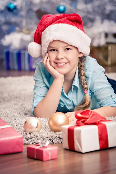 Xmas flicka — Stockfoto