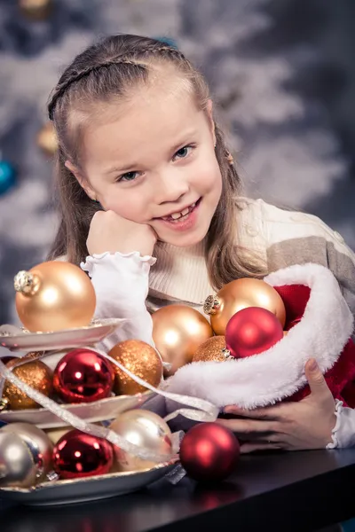 Xmas flicka — Stockfoto