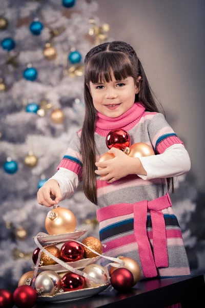 Vánoční dívka — Stock fotografie