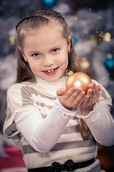 Xmas flicka — Stockfoto