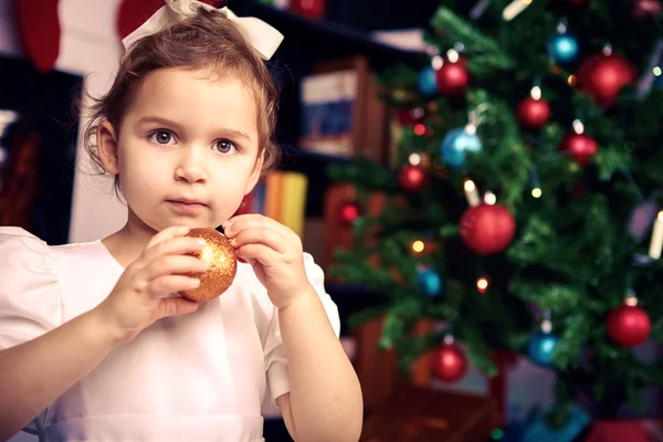 クリスマスの女の子 — ストック写真