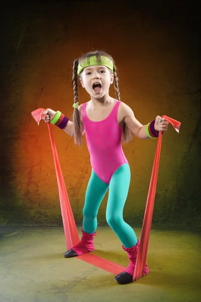 Little Fitness Girl — Stock Photo, Image